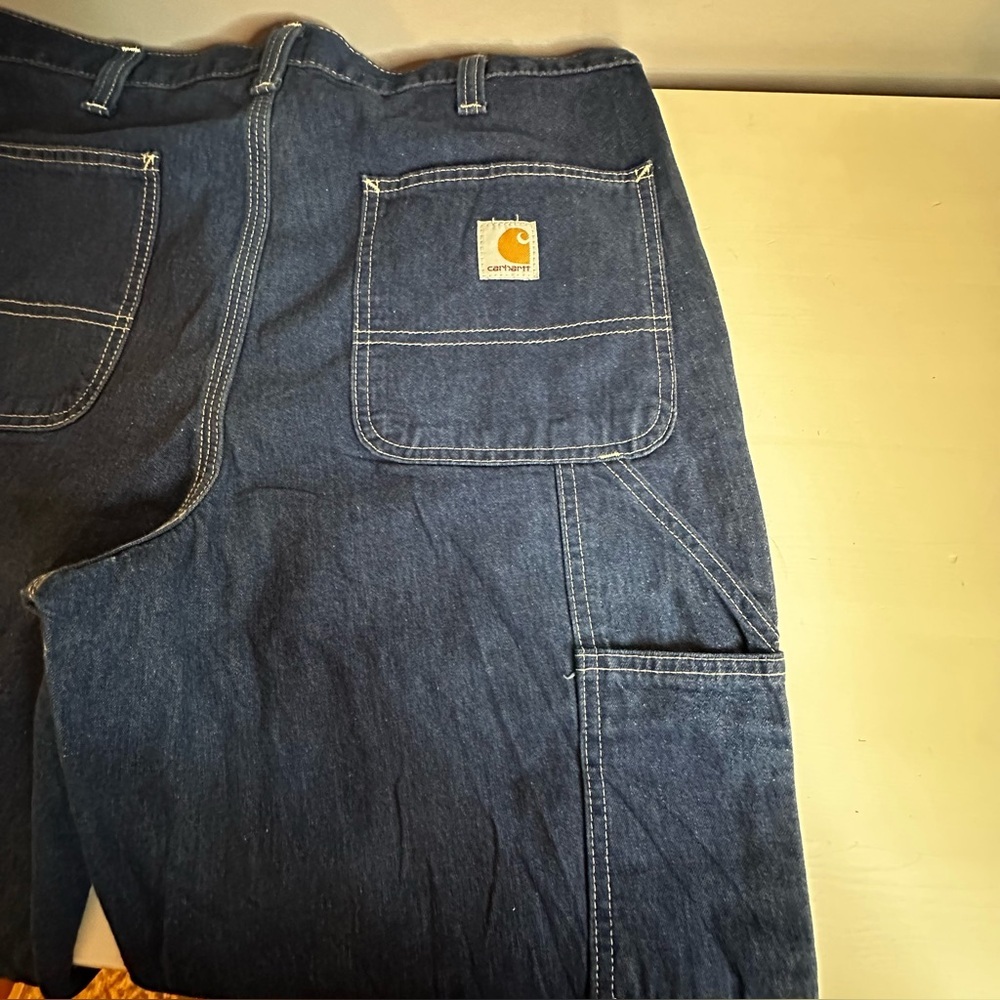 CARHARTT - Men’s, Carpenter Jeans, 32/30, Dark Denim,